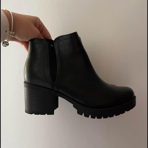 Black ankle boots
